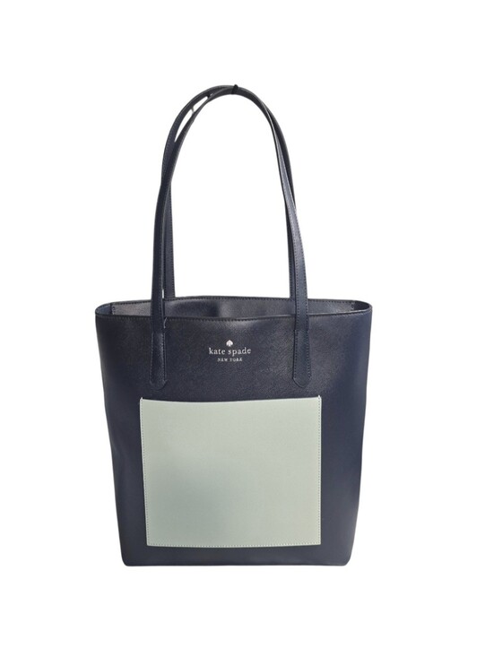 kate spade Handbags - Kate Spade New York Daily Large Colorblock Saffiano Tote In Navy And Mint